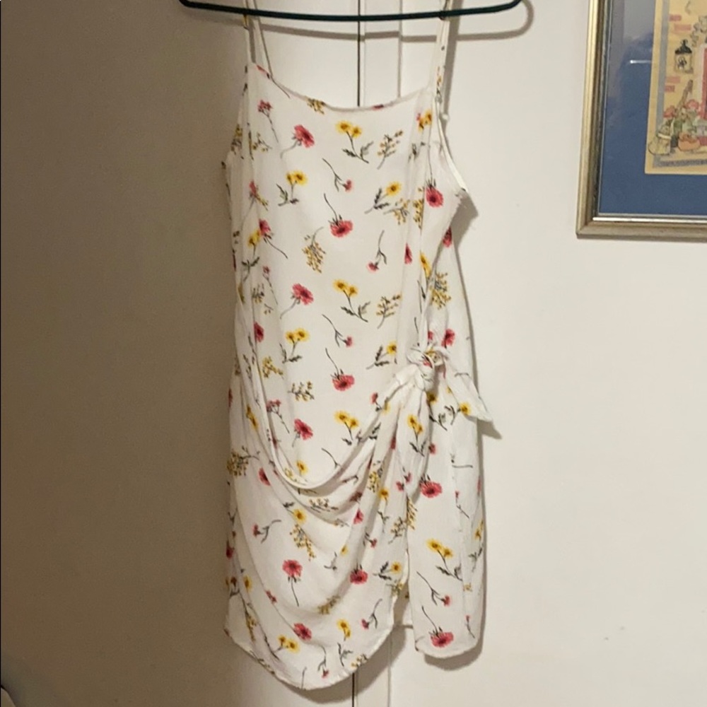 White summer floral dress